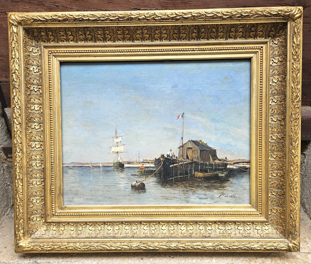Seascape By Victor Coste, 1844–1923