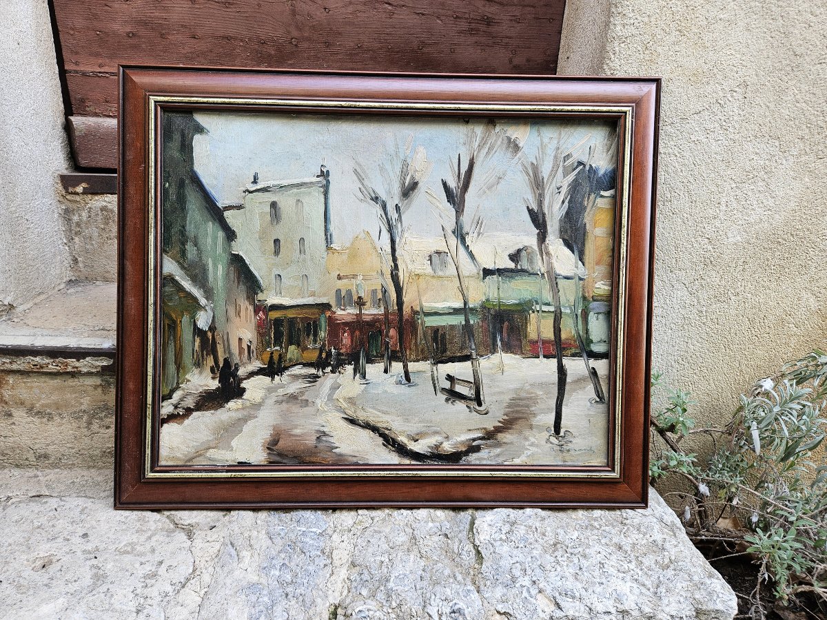 Montmartre sous la neige par Armand DROUANT-photo-3