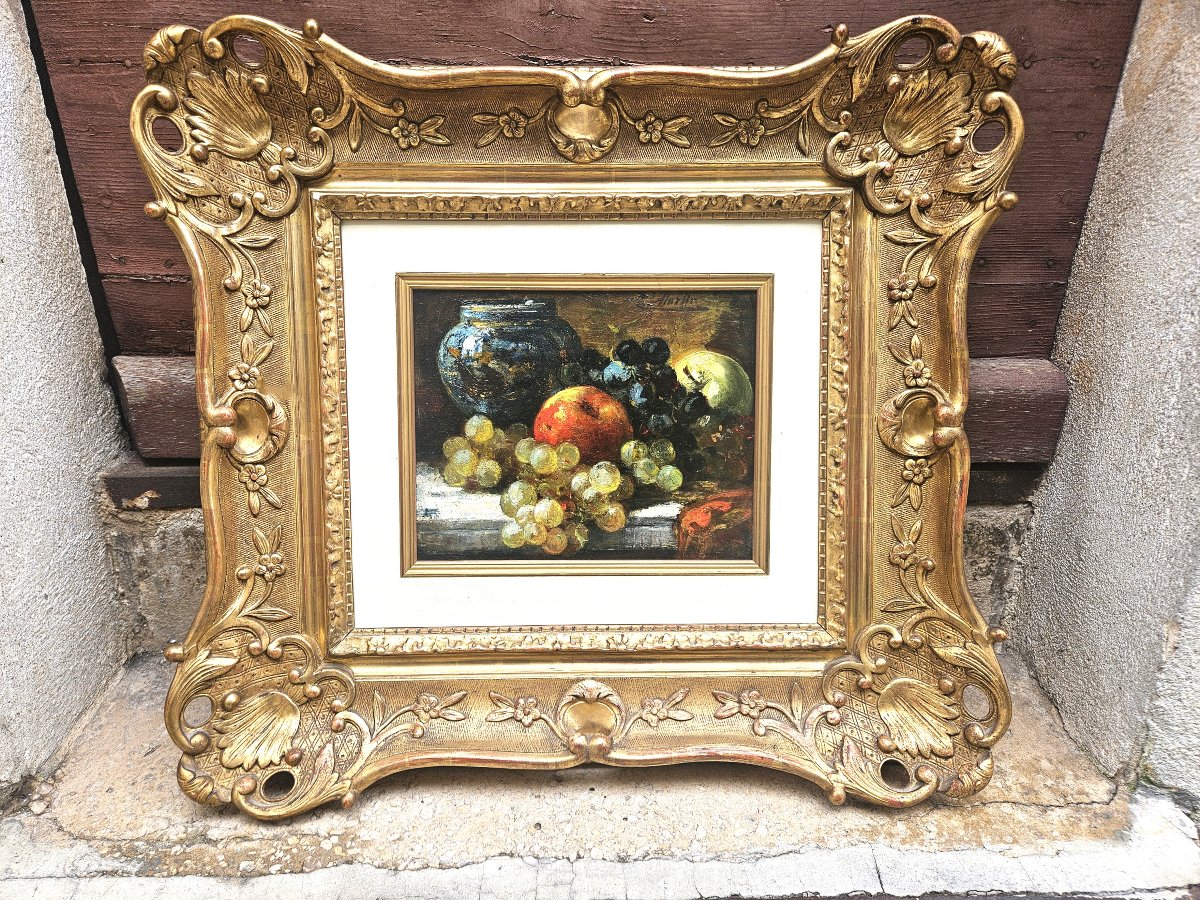 Apple, Pear, And Grapes By Jacques Martin-photo-1