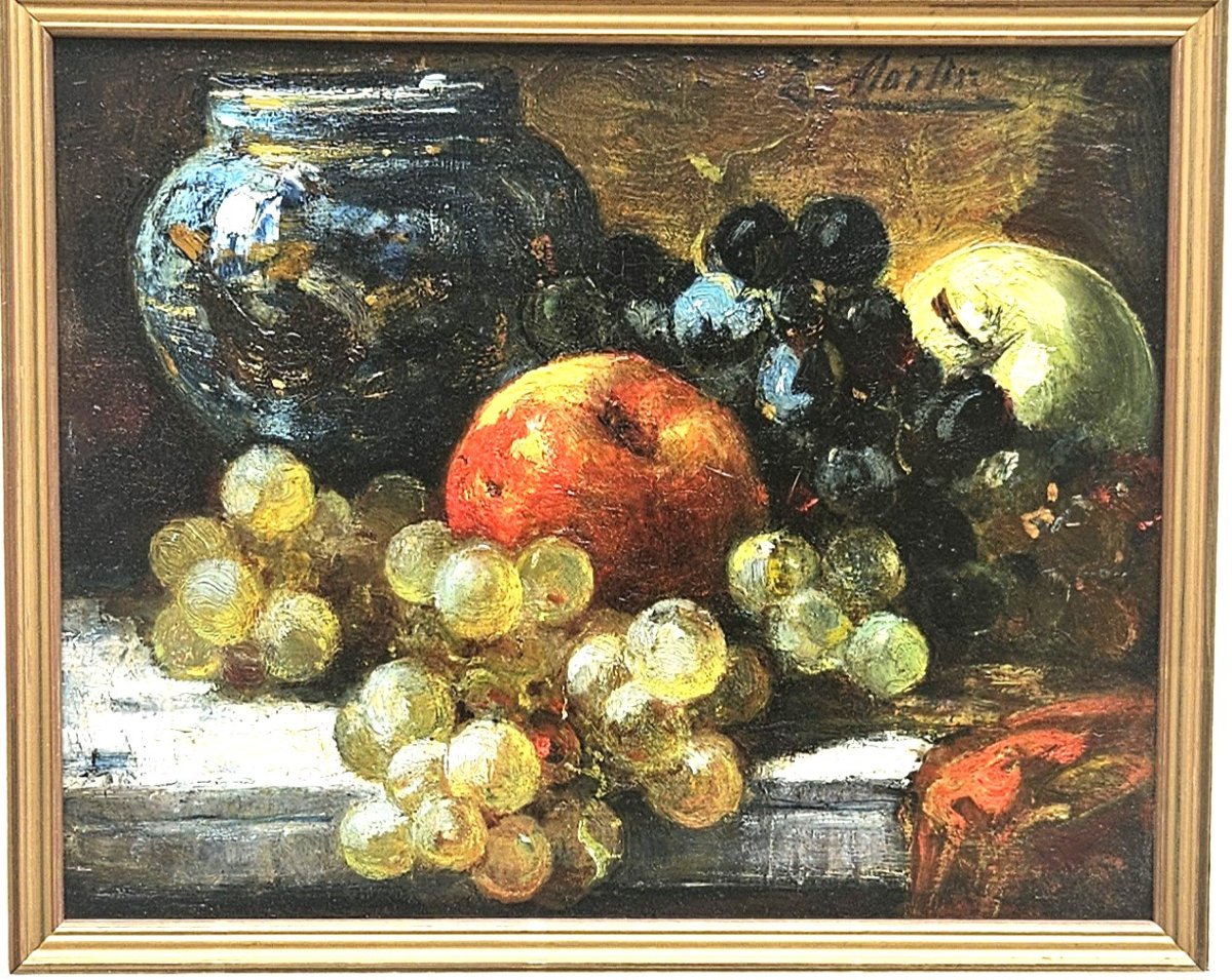 Apple, Pear, And Grapes By Jacques Martin-photo-6