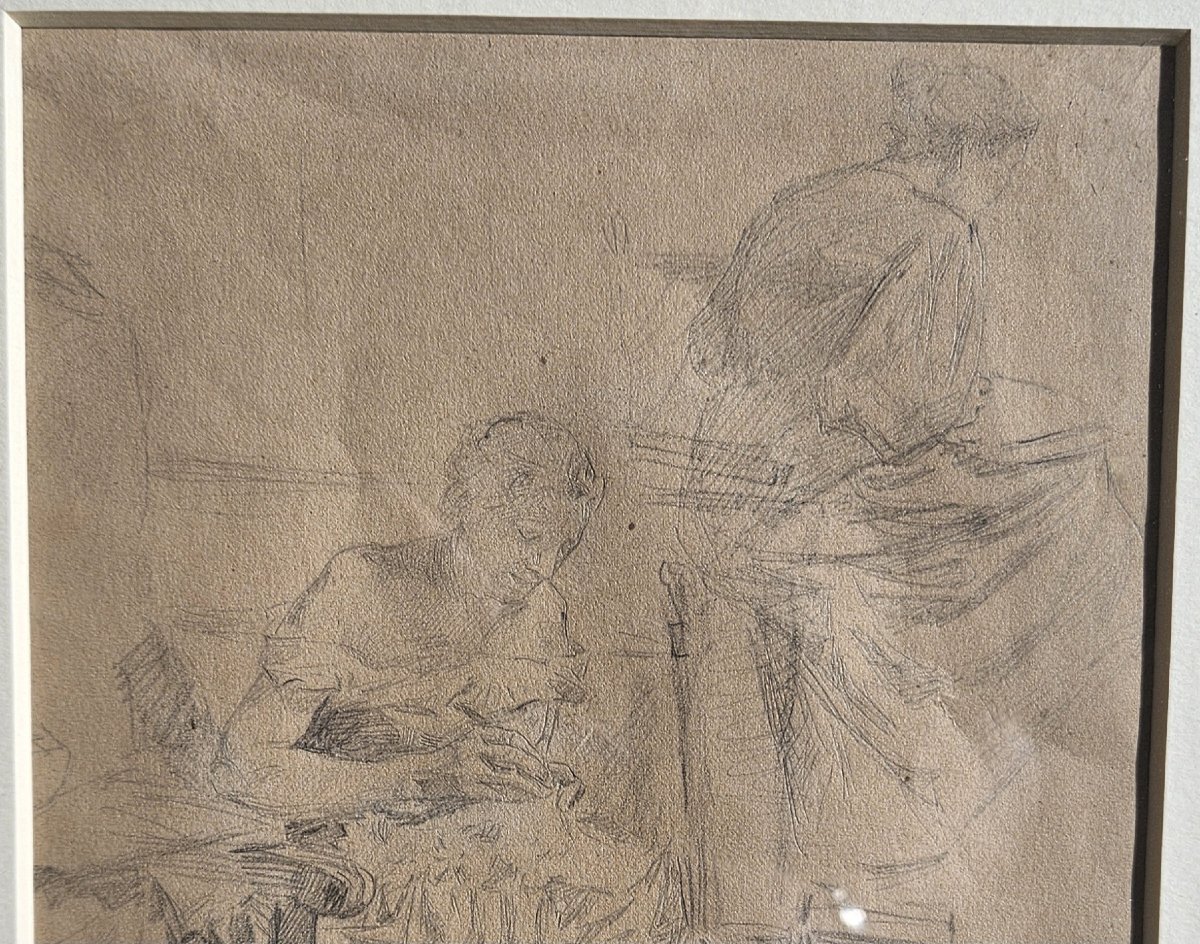 "the Seamstress" By Albert Lebourg-photo-3