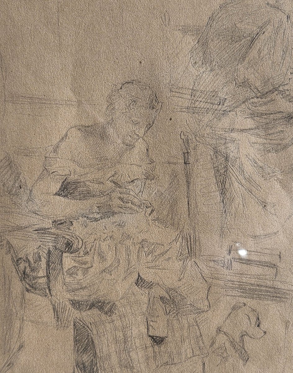 "the Seamstress" By Albert Lebourg-photo-1