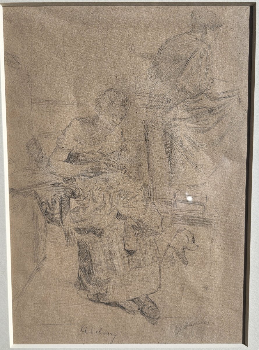"the Seamstress" By Albert Lebourg