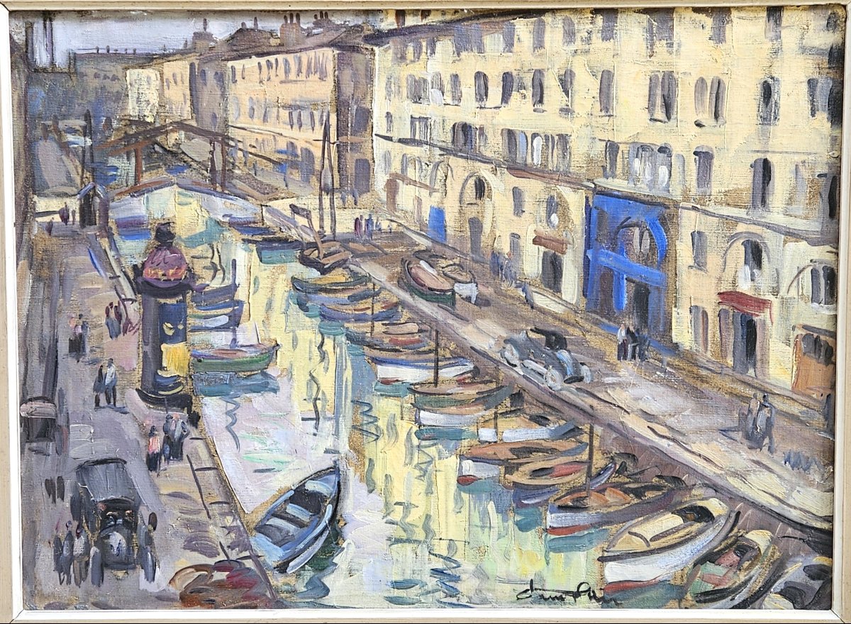 The Marseille Customs Canal By Jean Lair-photo-2