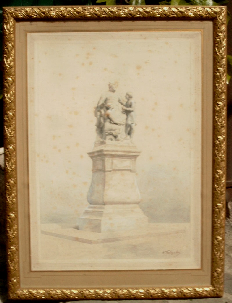 Projet De Monument Par Alexandre Falguiere 1831-1900