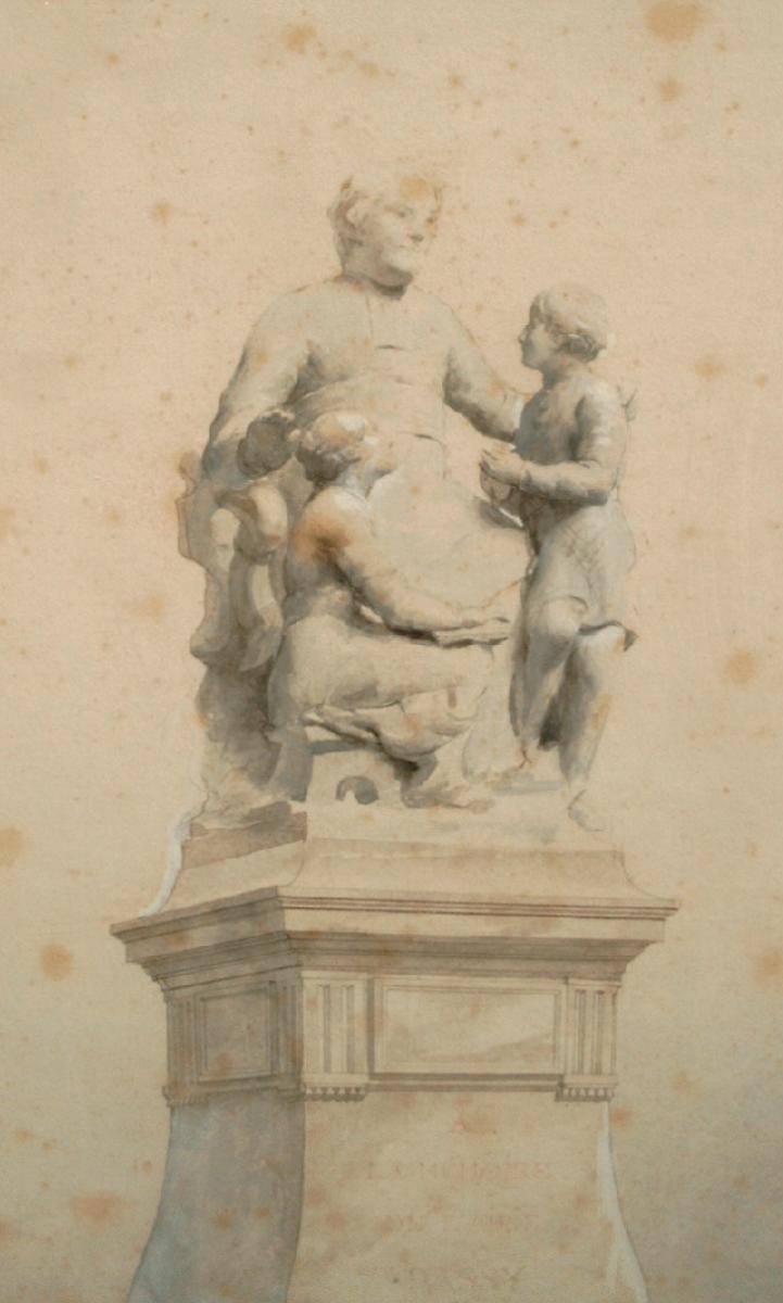 Projet De Monument Par Alexandre Falguiere 1831-1900-photo-4