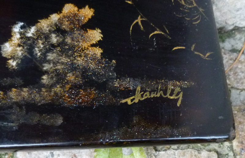 Sign In Lacquer Signed Thanh Ley Dated-photo-3