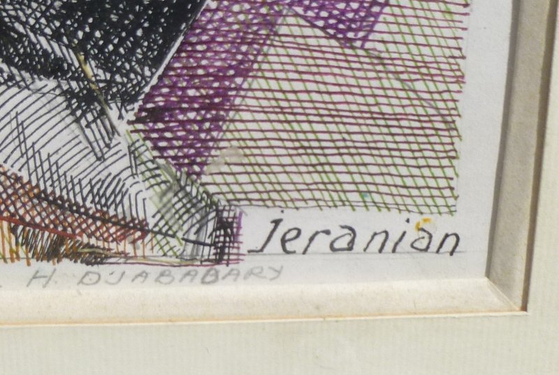 Piano And Viloncelle By Richard Jeranian Born In 1921-photo-3