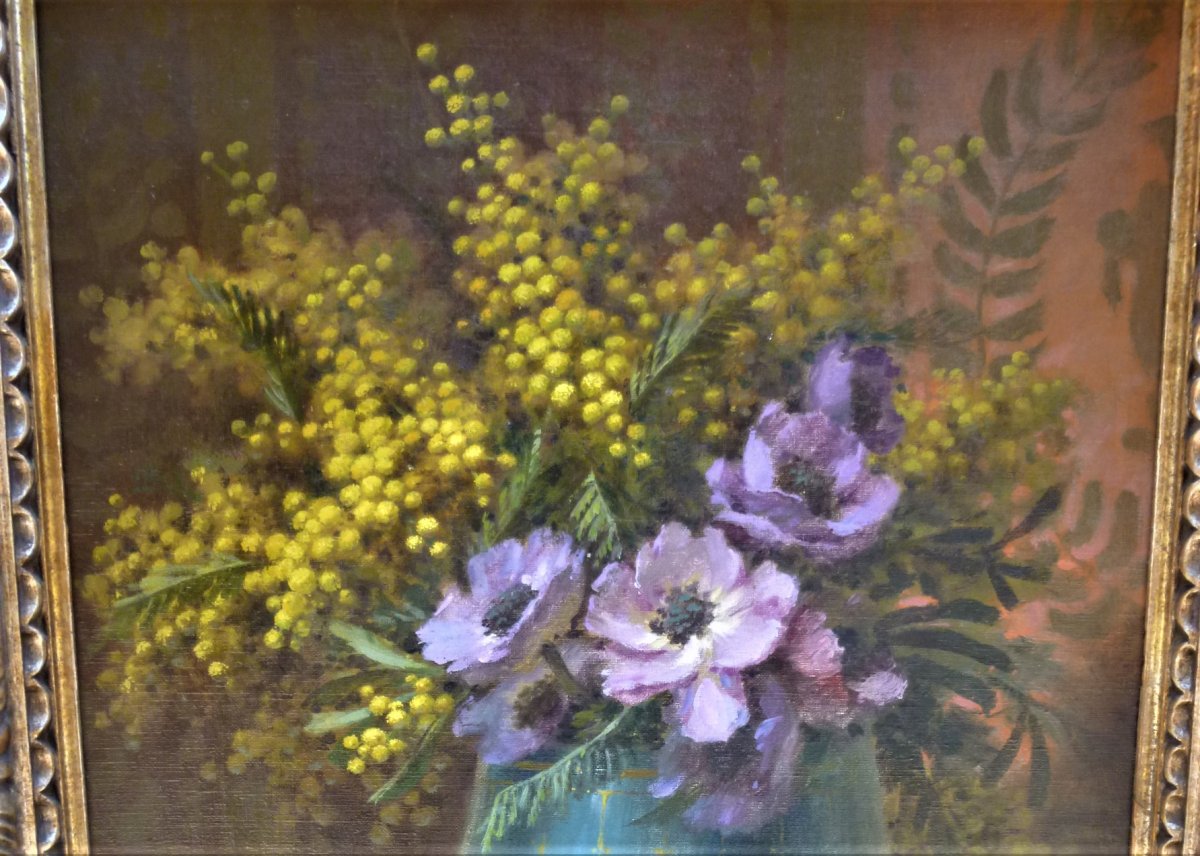 Superb Bouquet Of Flowers By Umberto Tolleri Nice 1929-photo-6