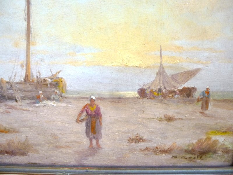 Return From Fishing By Victor Coste 1844-1923-photo-1