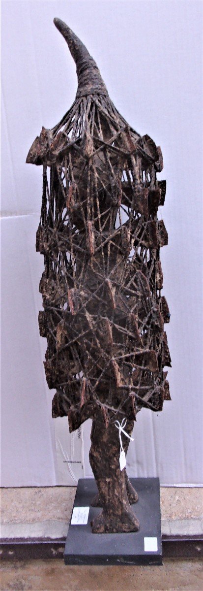 Extremely Rare Ko Diougou Sculpture From Burkina Faso Height 71cm With Thick Sacrificial Patina-photo-1