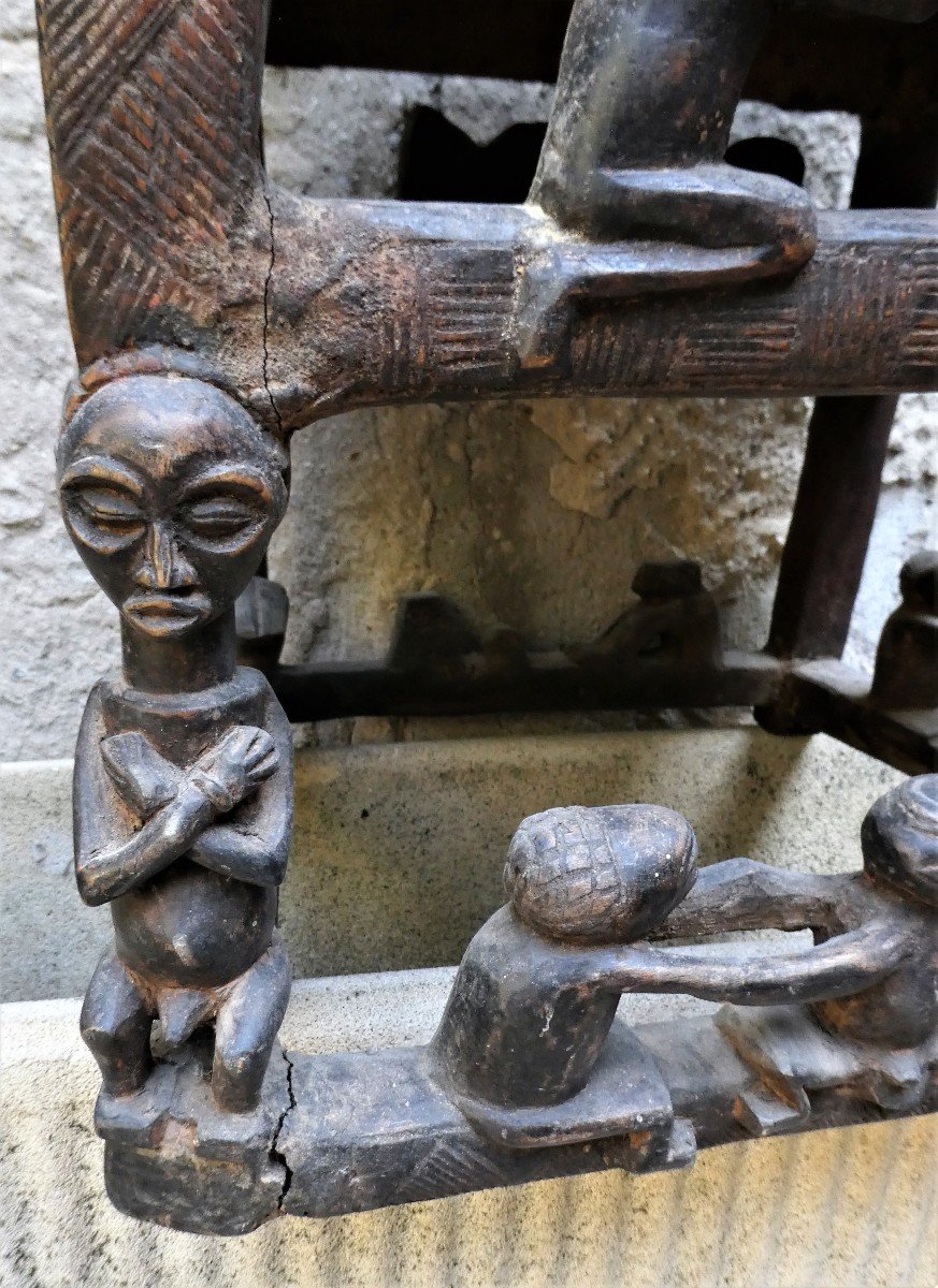 Trône Tchokwe XIX ème Siècle-photo-7