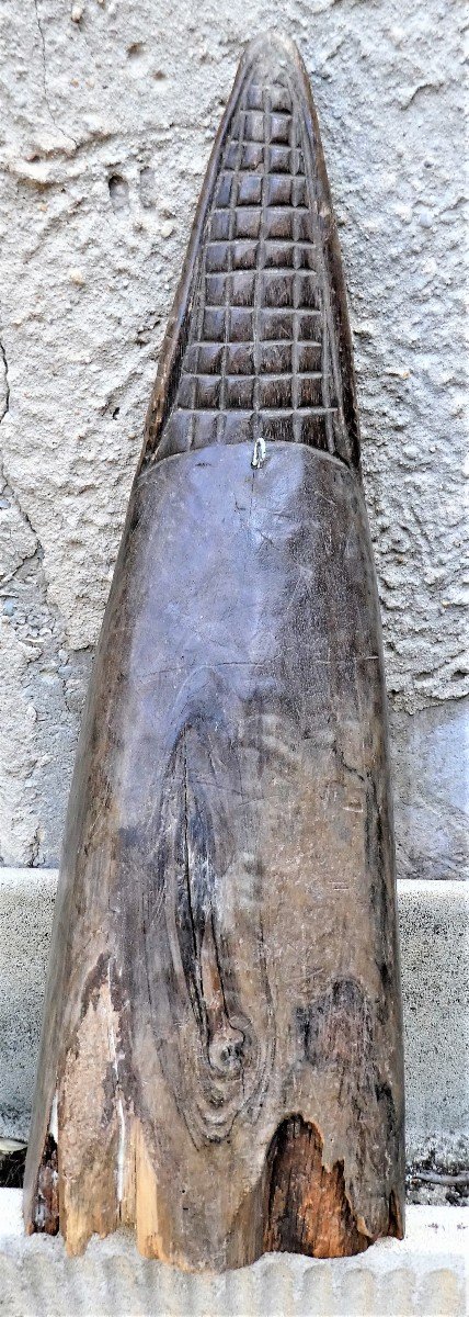 Bow Of Old Iatmul Canoe From Middle Sepik, Papua New Guinea-photo-3