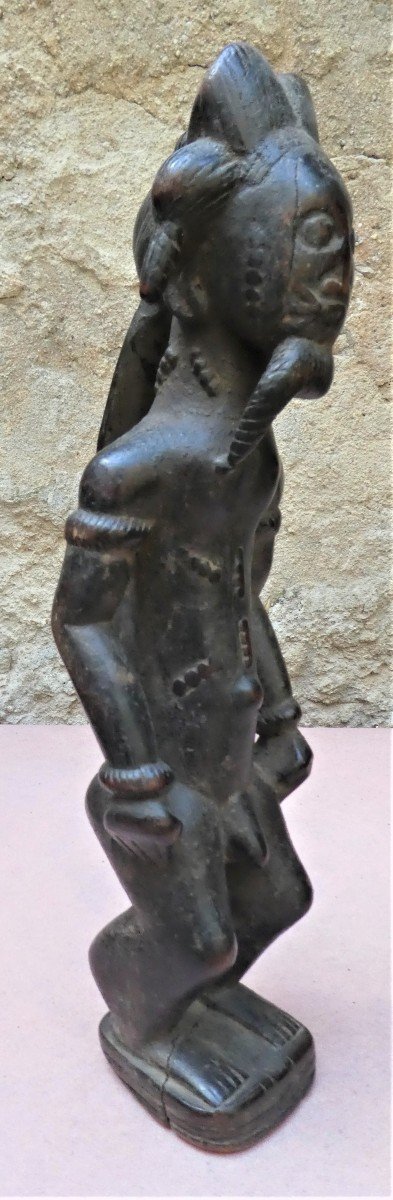 Trés Belle Et Ancienne Statue Baoulé Blolo Bian de Côte d'Ivoire-photo-6