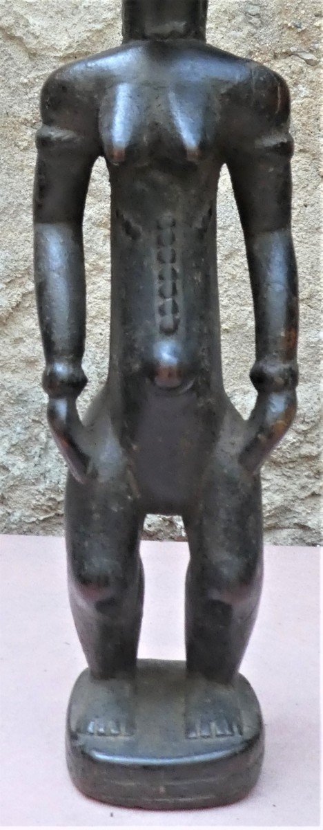 Superbe Et Ancienne Statue Féminine Baoulé Blolo Bla De Côte d'Ivoire-photo-7