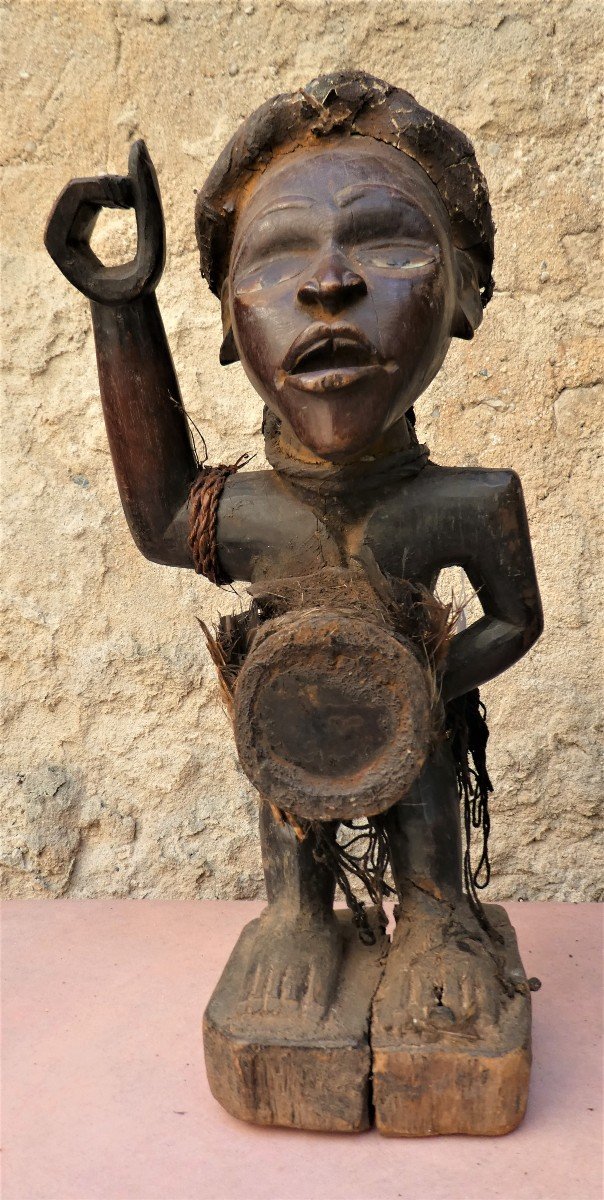 Ancient Reliquary Fetish Nkonde, Nkisi, Kongo - Zaire