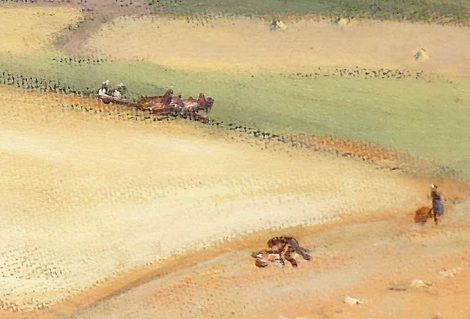 Landscape Of Plowing In Saint Chamas By René Seyssaud-photo-6