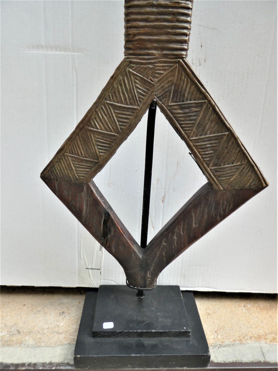 Large Kota Reliquary, Obamba From Ancient Gabon-photo-3