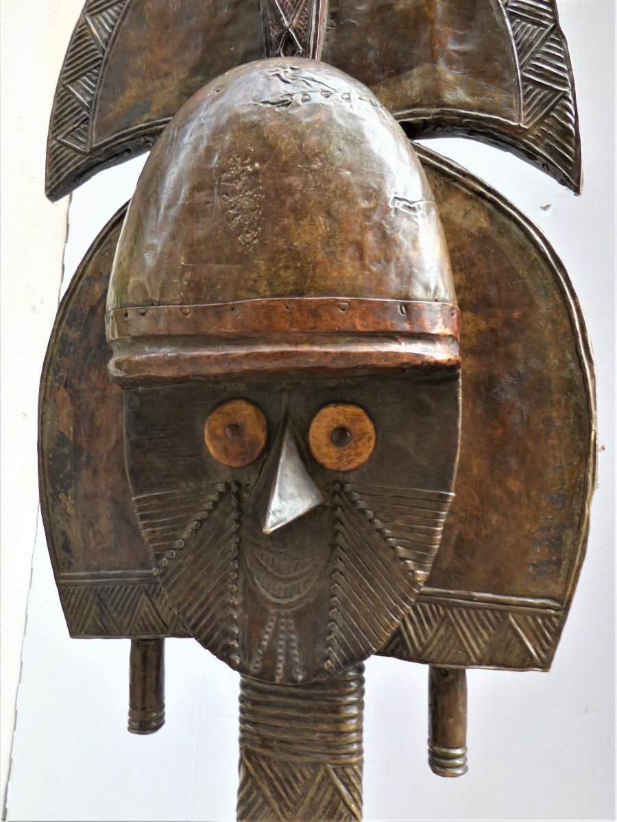 Large Kota Reliquary, Obamba From Ancient Gabon-photo-2