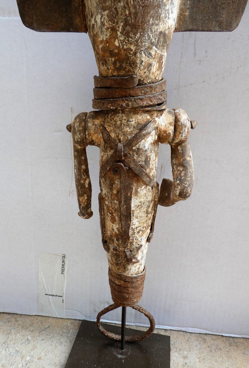 Sculpture Rituelle ancienne Ofo Des Ibo Du Nigeria-photo-5