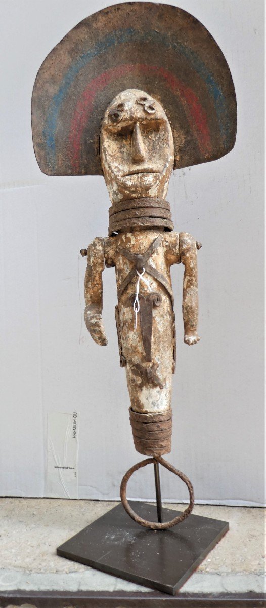 Sculpture Rituelle ancienne Ofo Des Ibo Du Nigeria