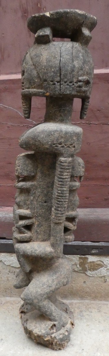 Dogon Sculpture From Mali With Crusty Patina-photo-4