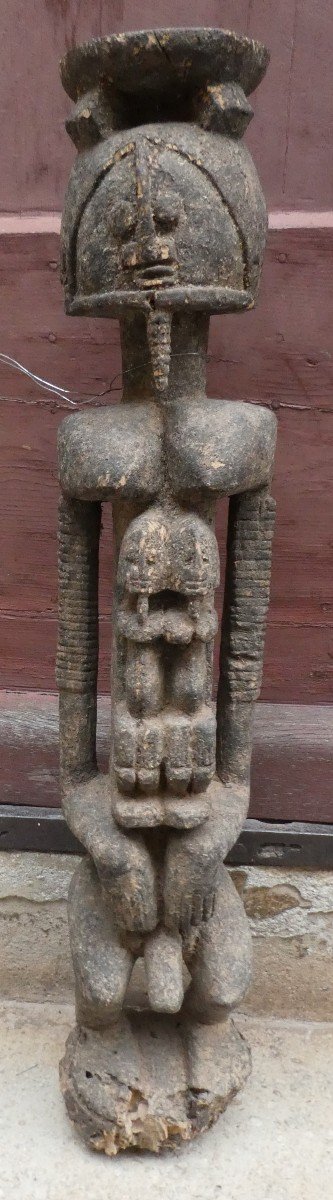 Dogon Sculpture From Mali With Crusty Patina