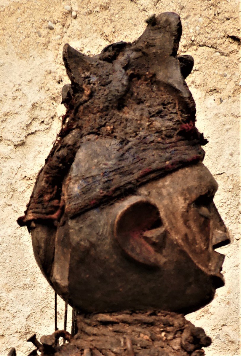 Ancient Woyo Fetish Statue, Nkisi - Congo-photo-3