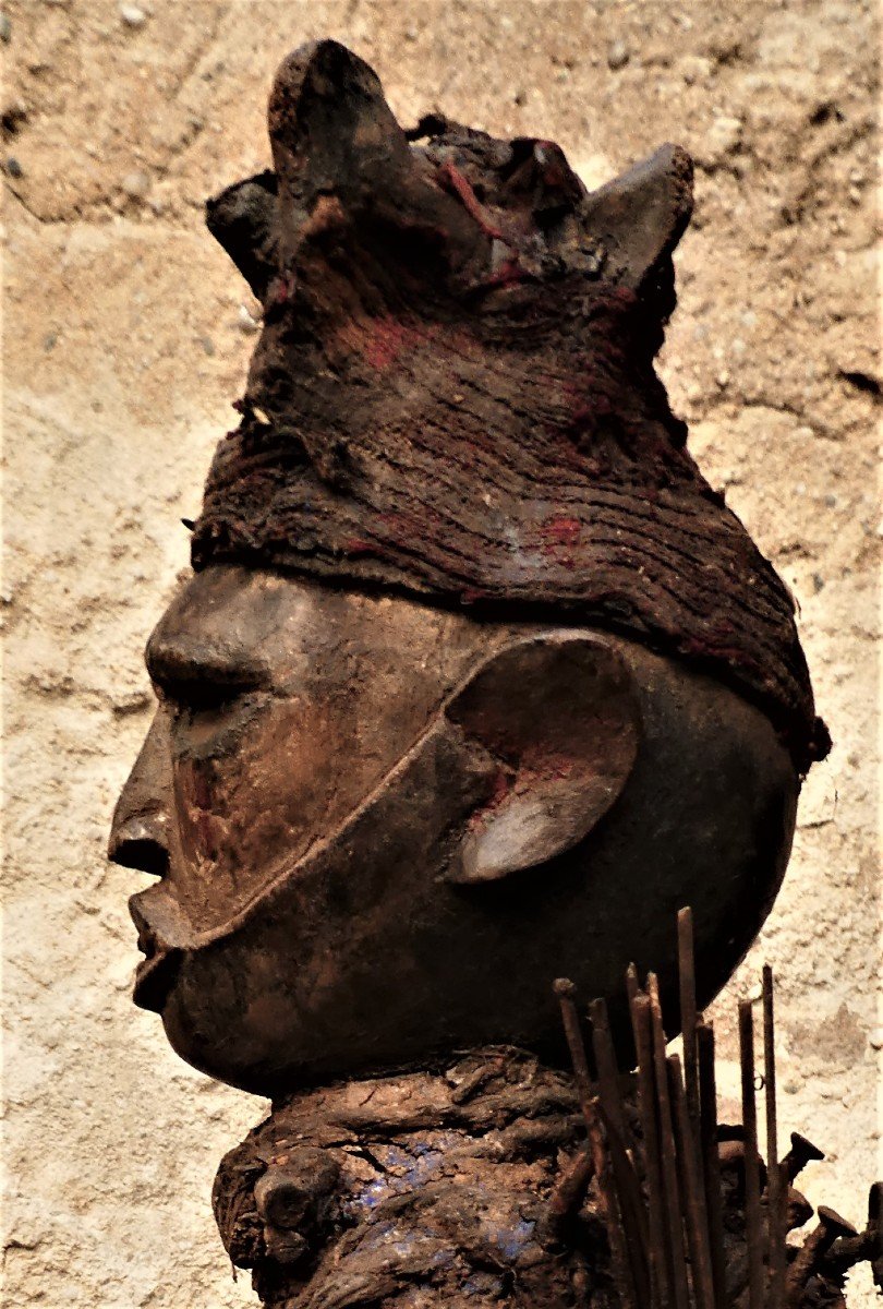 Ancient Woyo Fetish Statue, Nkisi - Congo-photo-6