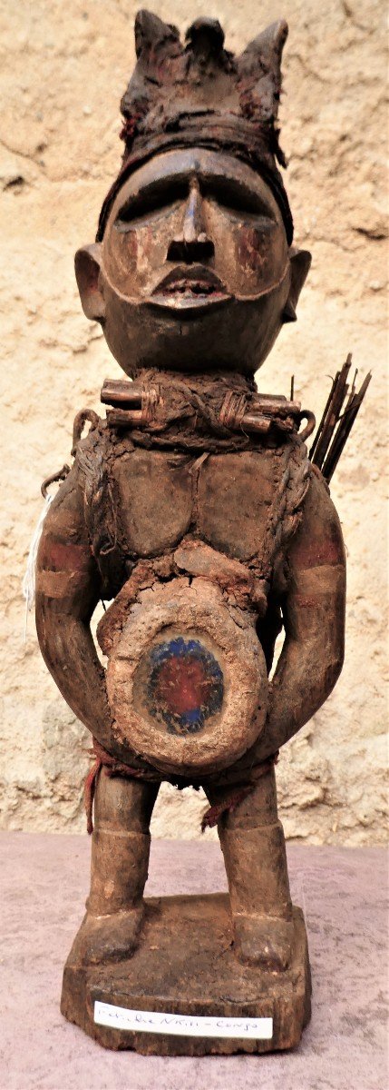 Ancient Woyo Fetish Statue, Nkisi - Congo
