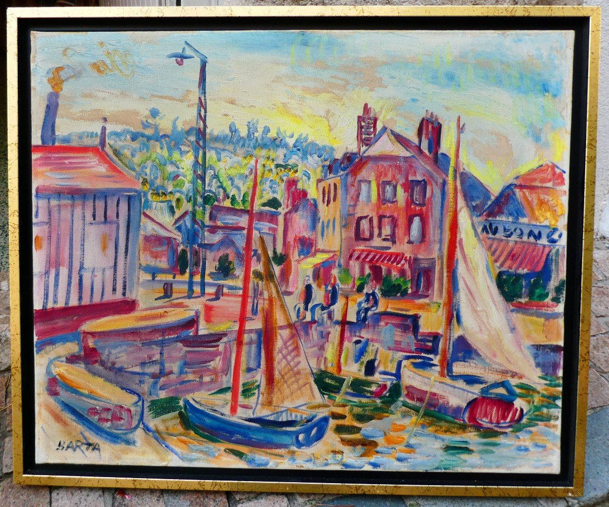 Port Breton Par Laszlo Barta 1902-1961