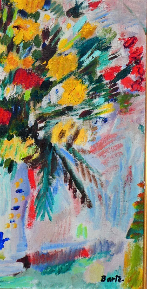 Flamboyant Bouquet By Laszlo Barta 1902-1961-photo-1