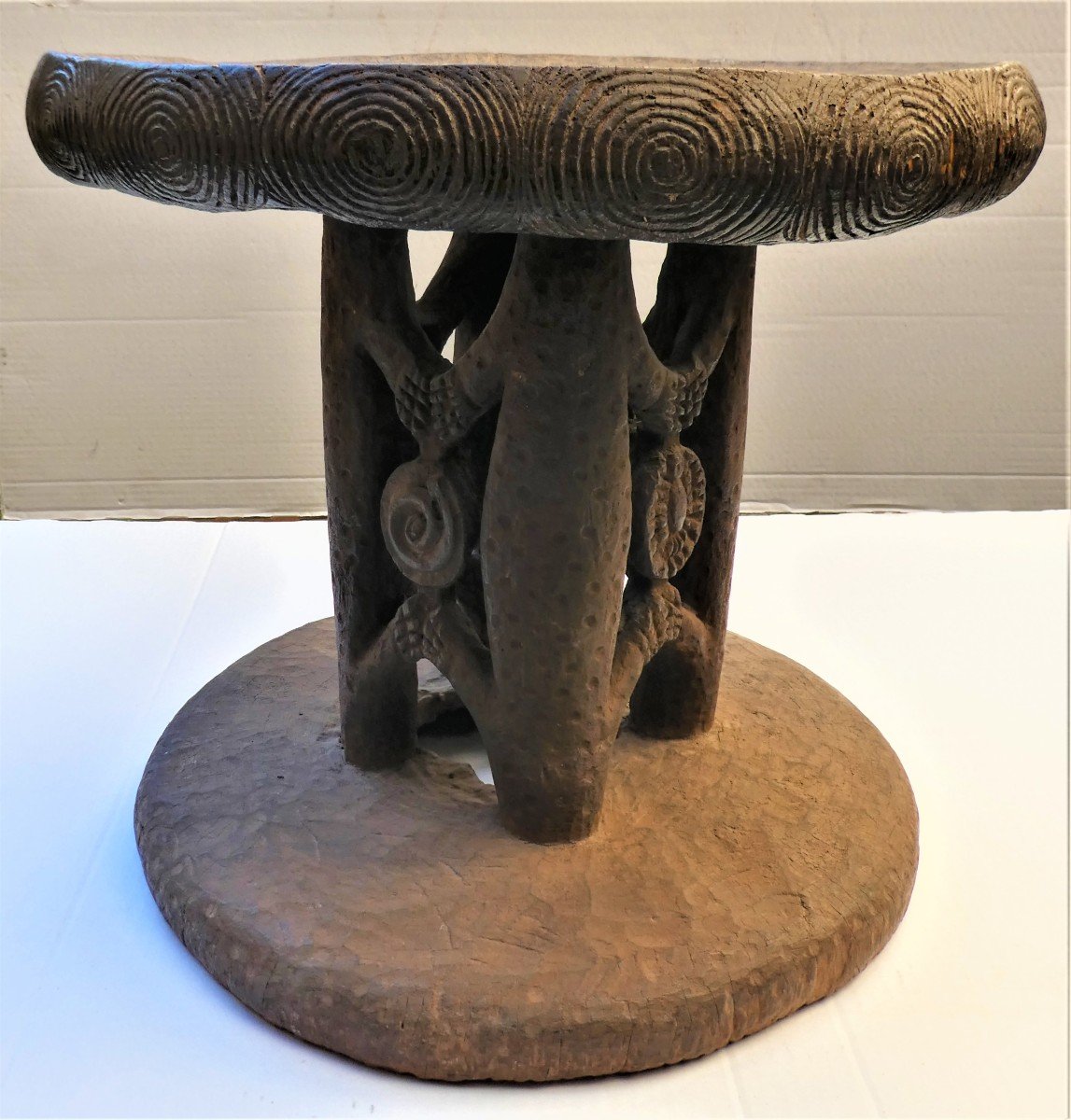 Large Old Dignitary Throne - Cameroon-photo-3