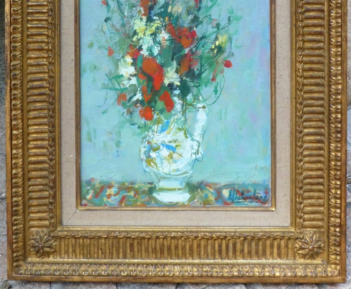 Bouquet De Fleurs Par Eugène Baboulene 1905-1994-photo-7