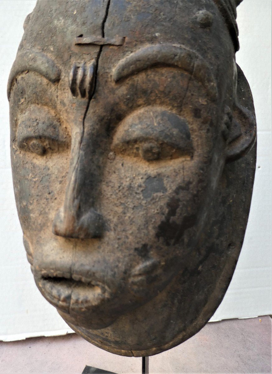 Baoulé Dance Mask From Ivory Coast-photo-2