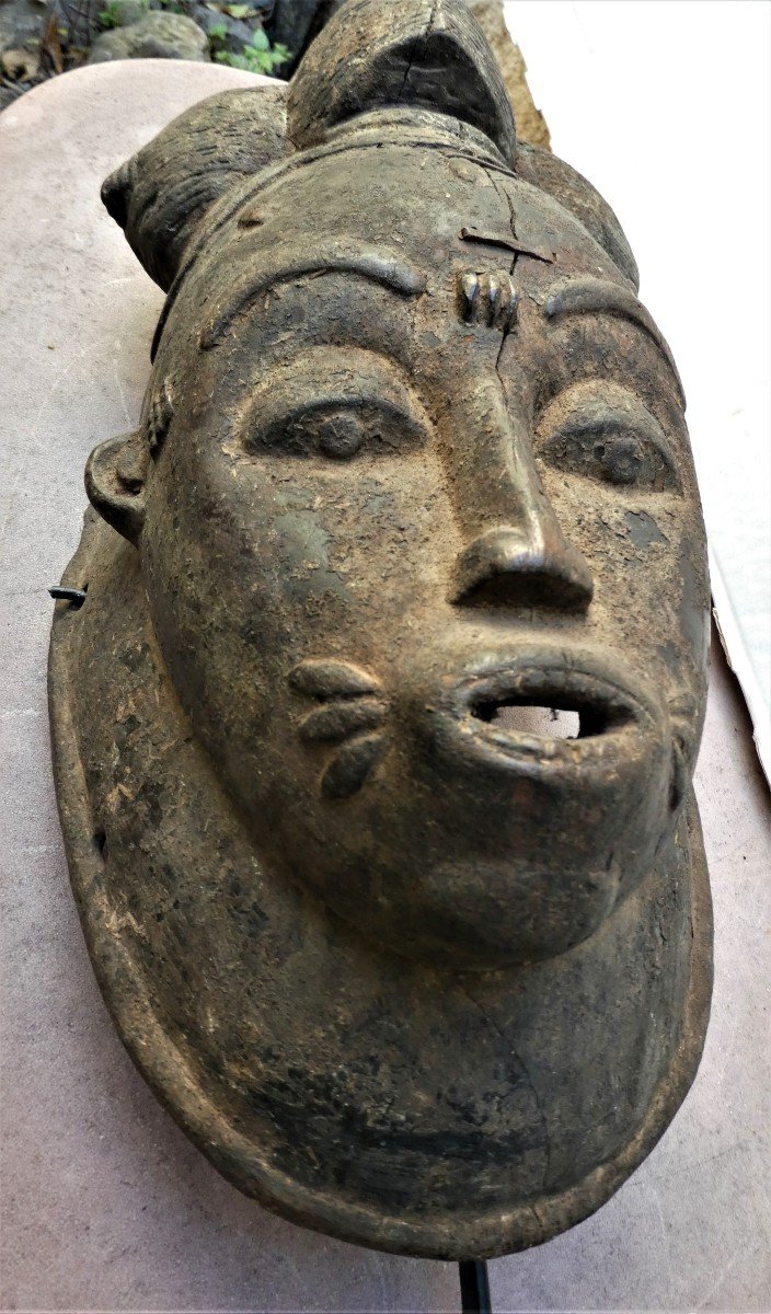 Masque De Danse Baoulé De Côte d'Ivoire-photo-4