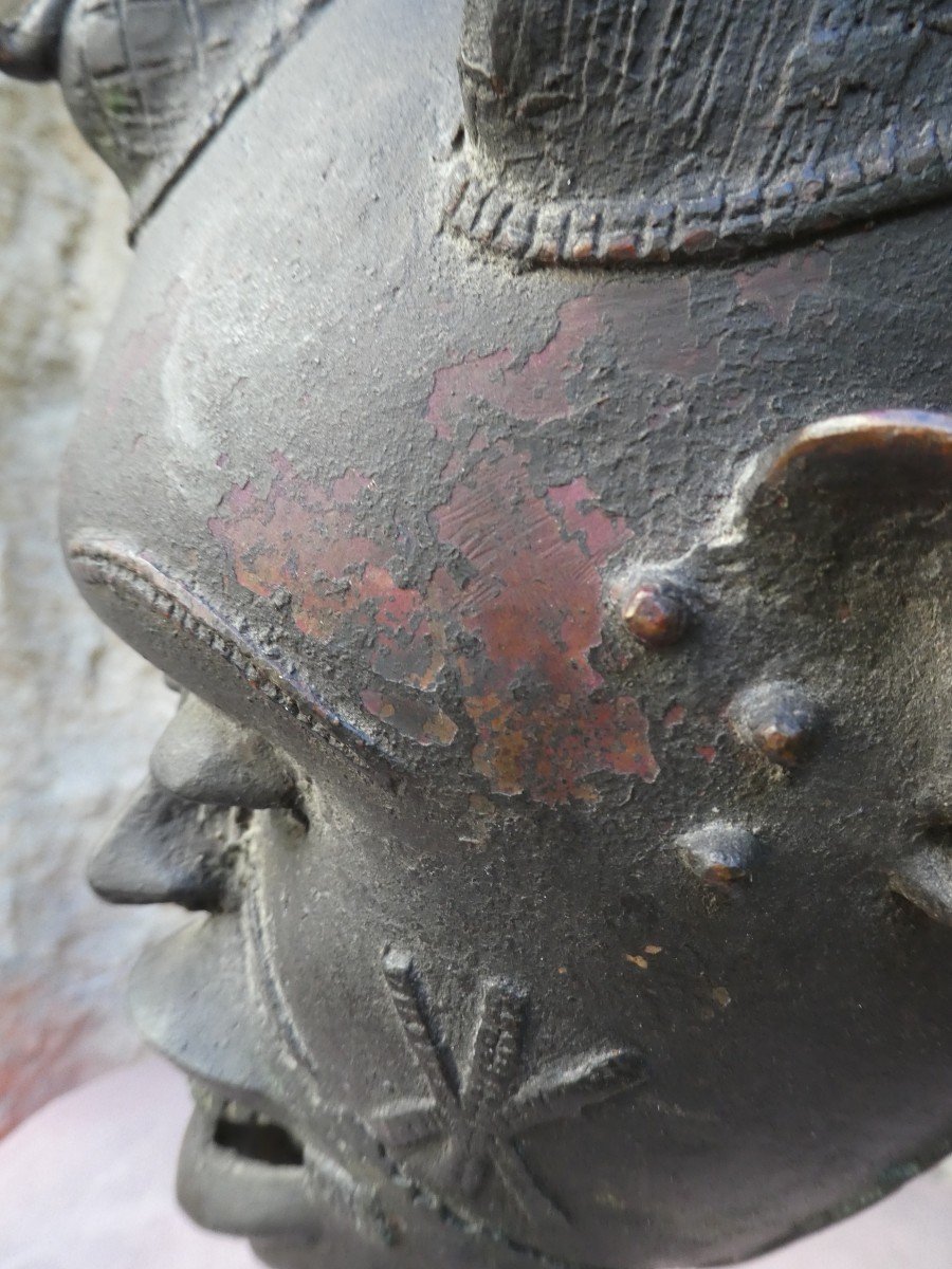Igbo Bronze Mask From Nigeria-photo-8