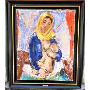 The Madonna By Laszlo Barta 1902-1961