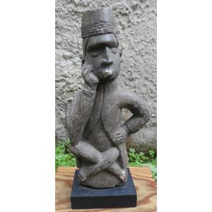 Fumani Stone Chief Figure From Congo