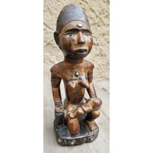 Statue PHEMBA Reine Mère Yombe Du Congo