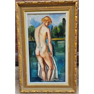 Nude In A Landscape By André Favory 1888-1937