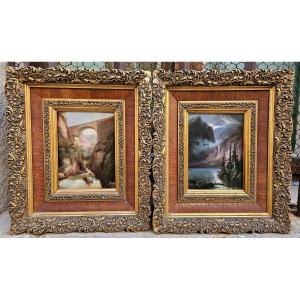 Pair Of Paintings By Louis Ritschard 1817-1904