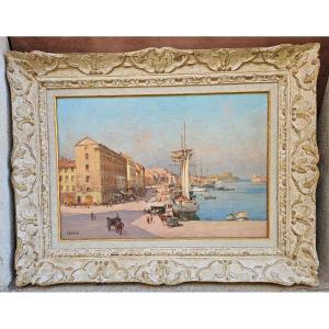 Port Of Marseille By Joseph Garibaldi 1863 - 1941