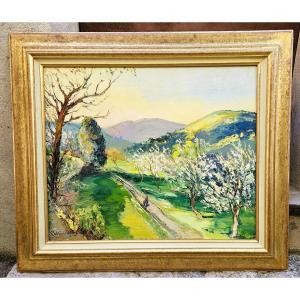Paysage De Provence Pat Gabriel Belot 1882-1962