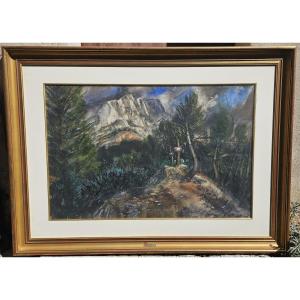 La SAINTE  VICTOIRE par Jean Claude IMBERT 1919-1993