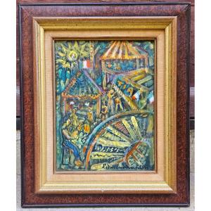 la fête foraine par Edmond DUPLAN 1910-1994