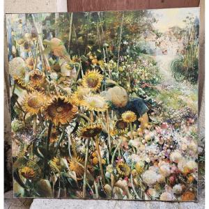 Les tournesols par Robert VERNET-BONFORT 1934-2017