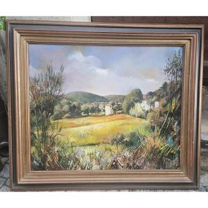 Landscape Of St Zacharie By Robert Vernet Bonfort 1934-2017