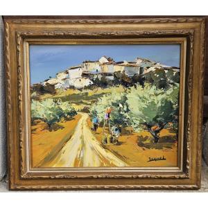 La cueillette des olives par JEQUEL