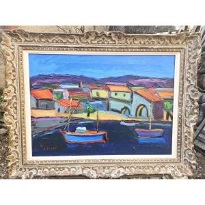 The Blue Coast By Pierre Ambrogiani 1907-1985